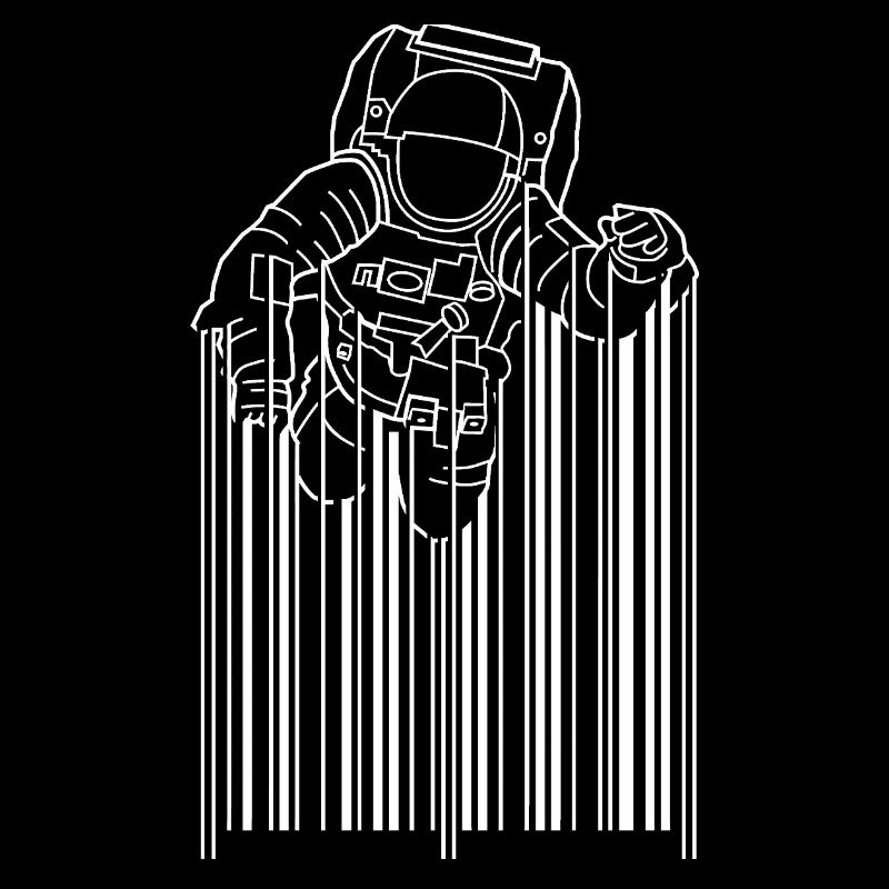 Astronaut Silhouette Minimalistisches Design