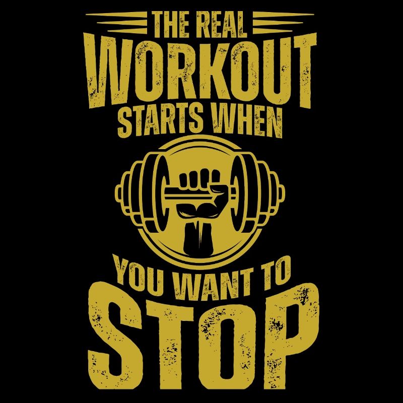 Echtes Workout startet, wenn du aufgibst