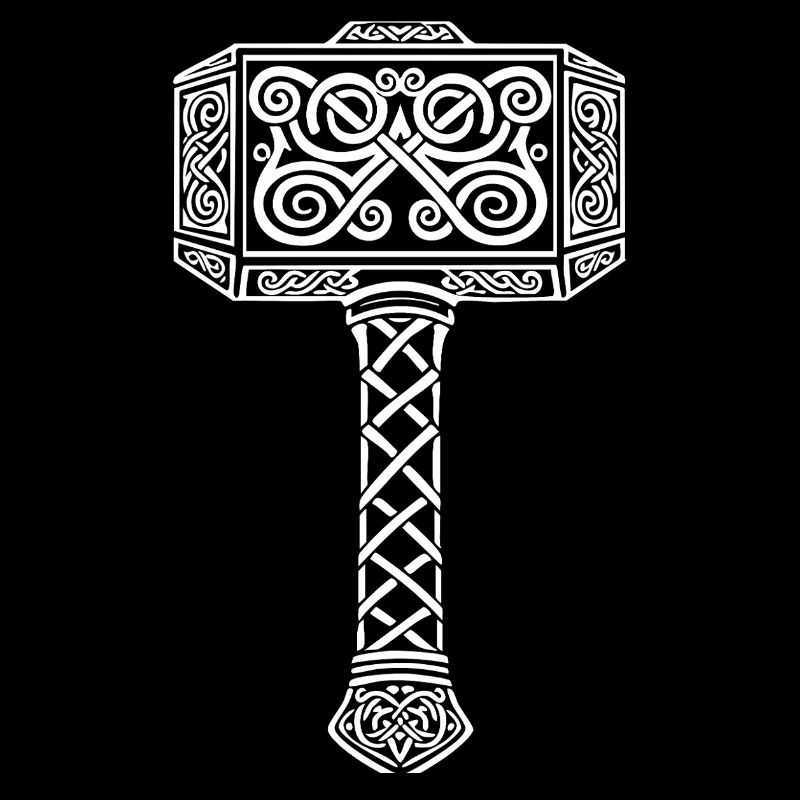 Mjölnir Thors Hammer Wikinger-Maskottchen