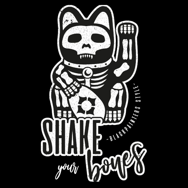 Skeleton Waving Cat - Shake your Bones