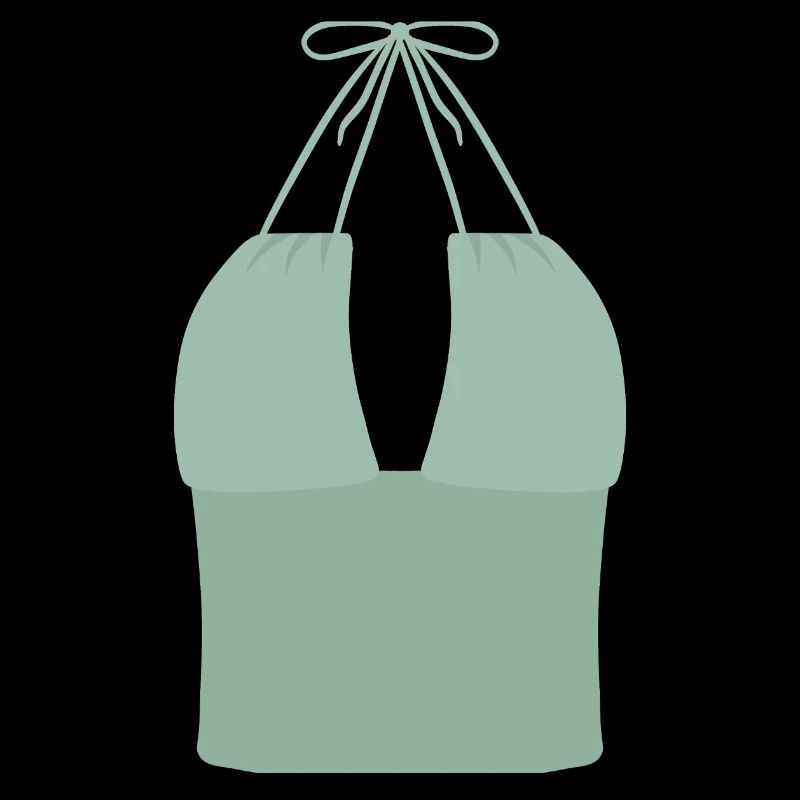 Mint Halter Bikini-Oberteil