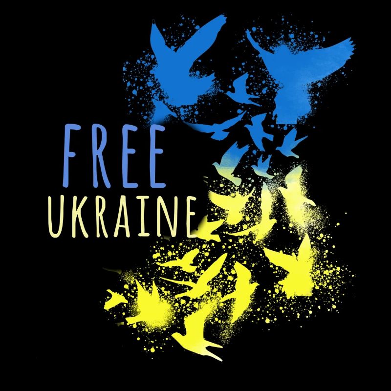 ukraine,Ukraine libre,paix,paix,colombes,drapeau
