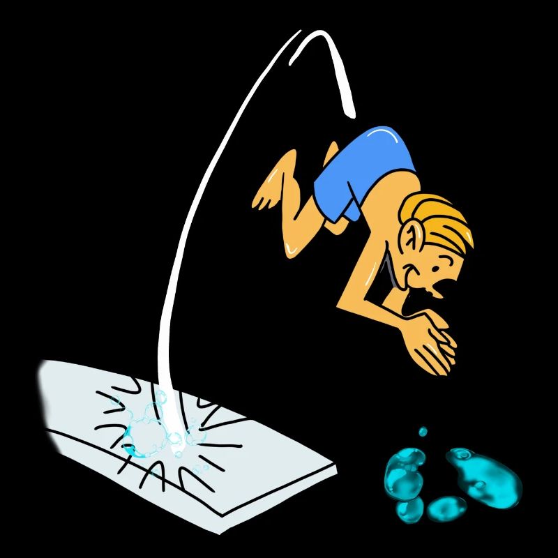 Tauchen vom Sprungbrett, Tauchen.