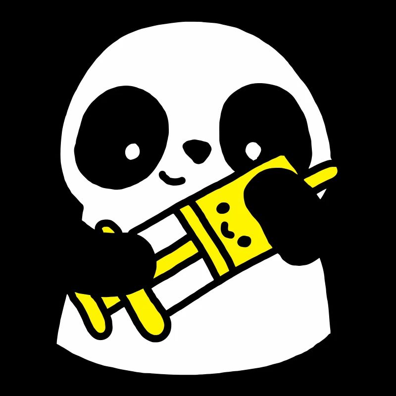 Panda Krankenschwester mit Spritze