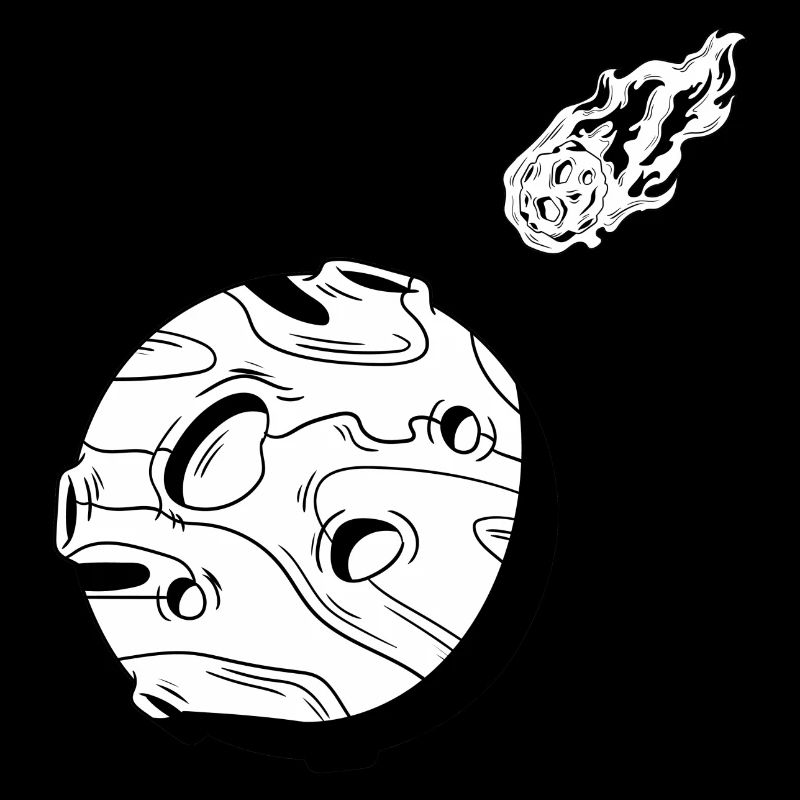 Planet und Komet