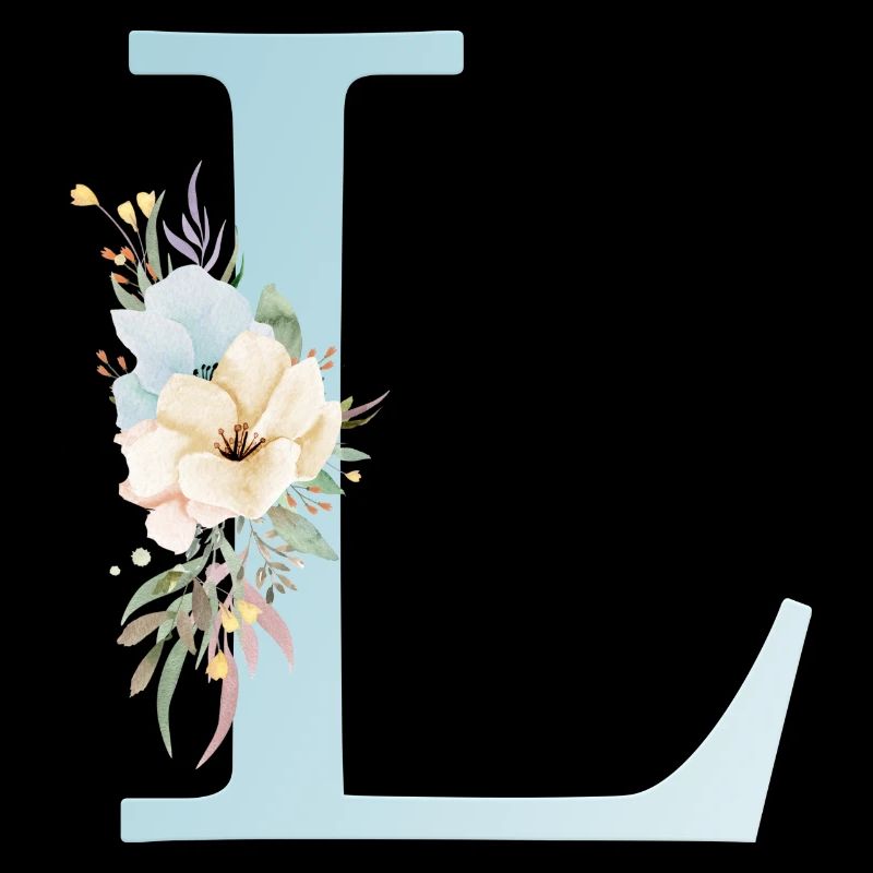 Monogramme L Floral personnalisable