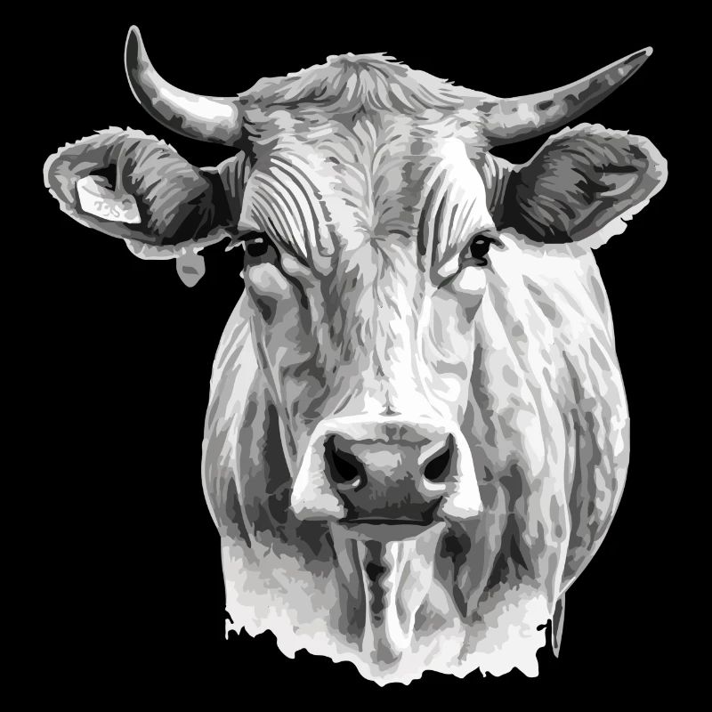 Die Kuh im Bleistift