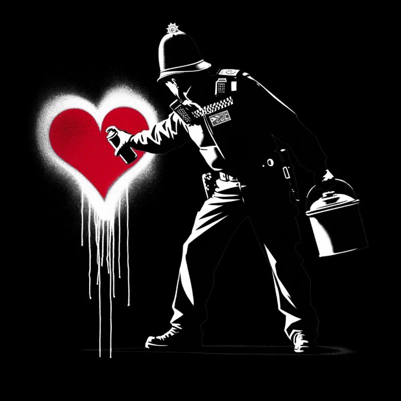 Art de rue policier
