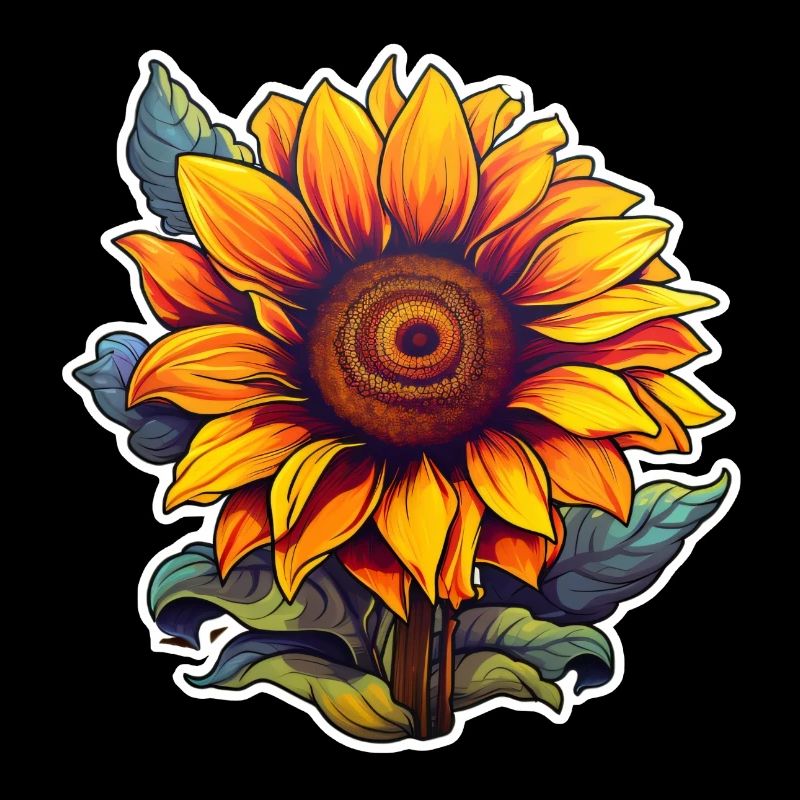 Sonnenblume einzeln