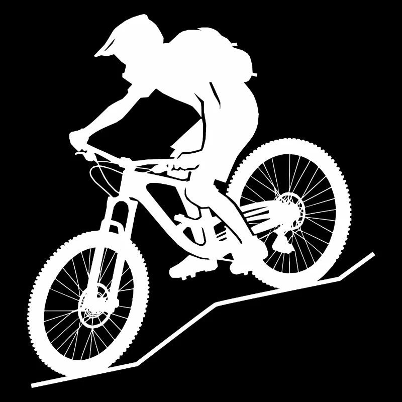 Dynamic mountain biker