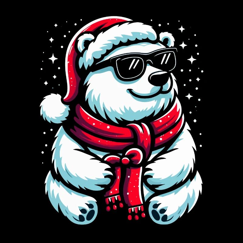 Christmas Cool Polar Bear