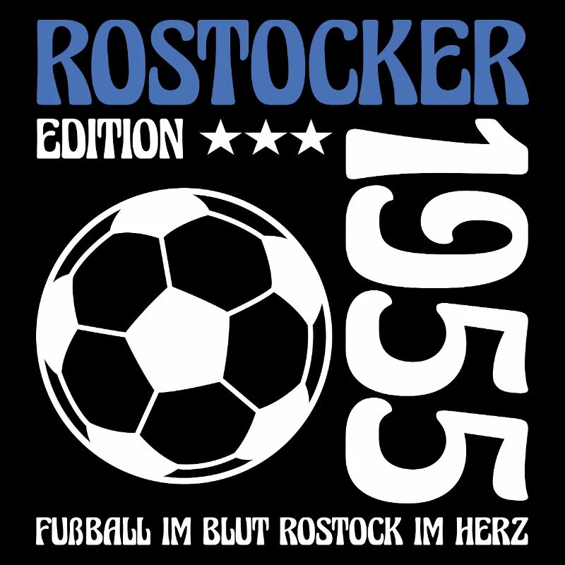 Rostocker Geburtstag 1955 Fußball Geschenk