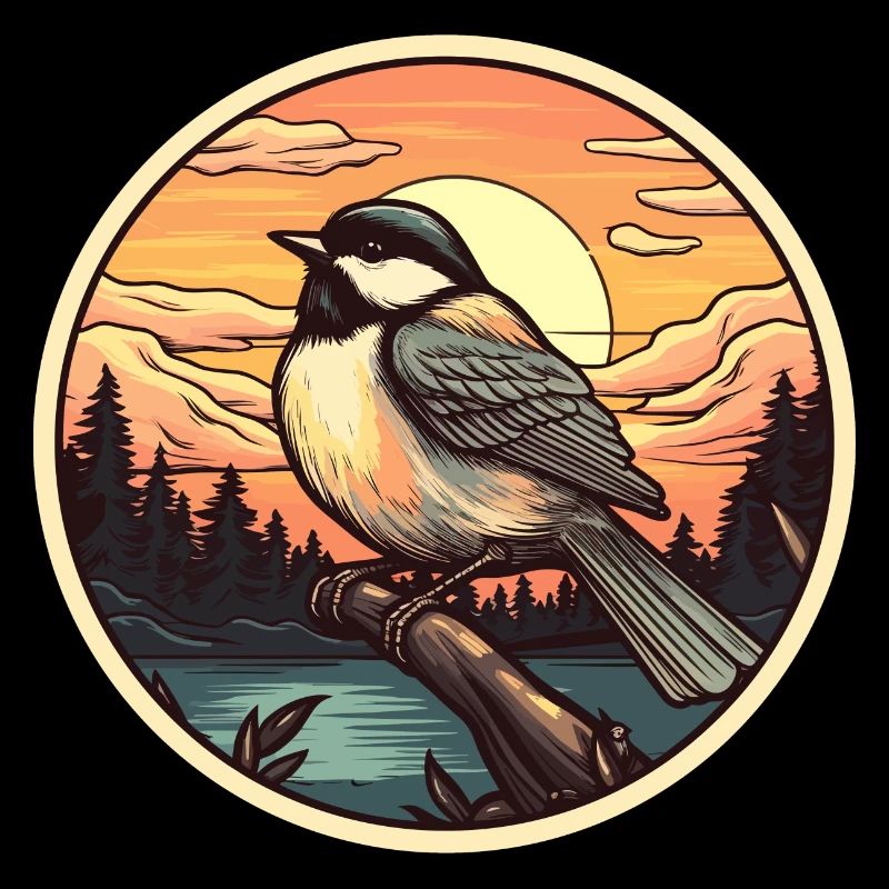 Chickadee bird