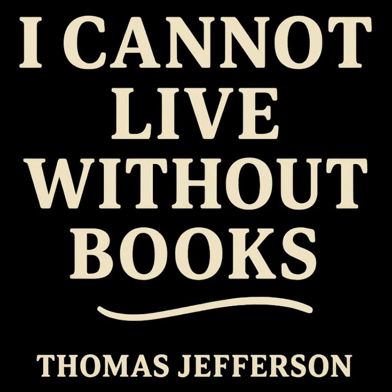 I can't live without books