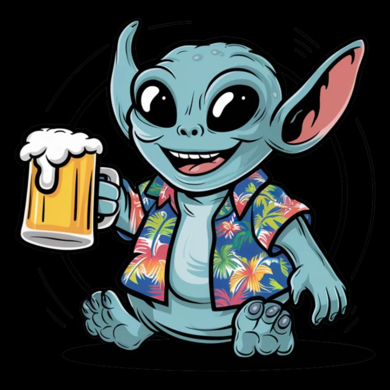 Alien Bier Geschenk