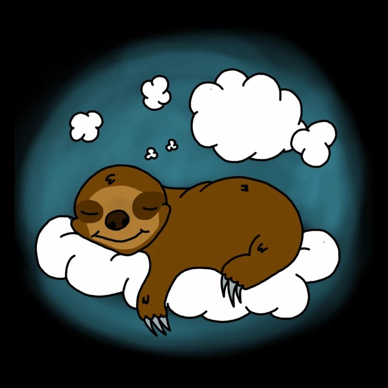 Faultier Chillen Wolken Geschenk