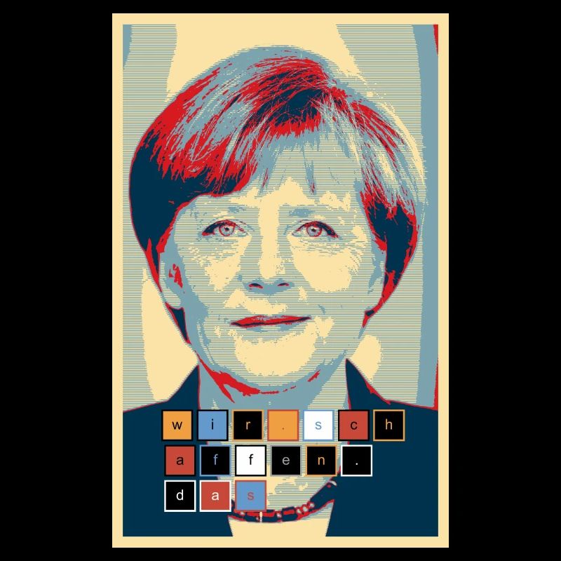 Angela Merkel dans le design Hope we-create-the
