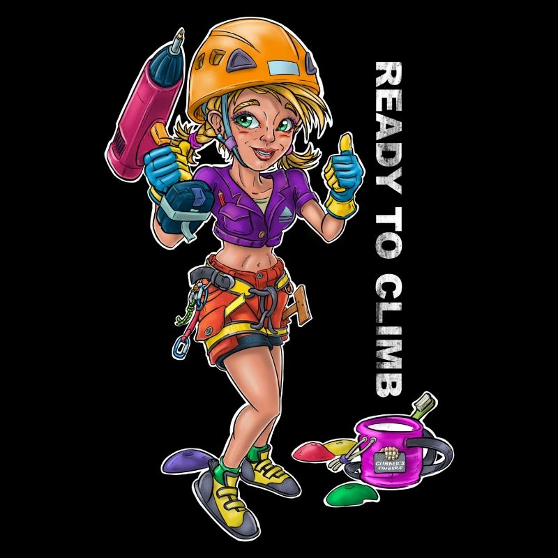 Petite grimpeuse - Prêt à grimper