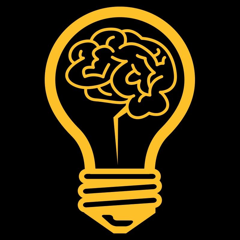 Ampoule avec un cerveau