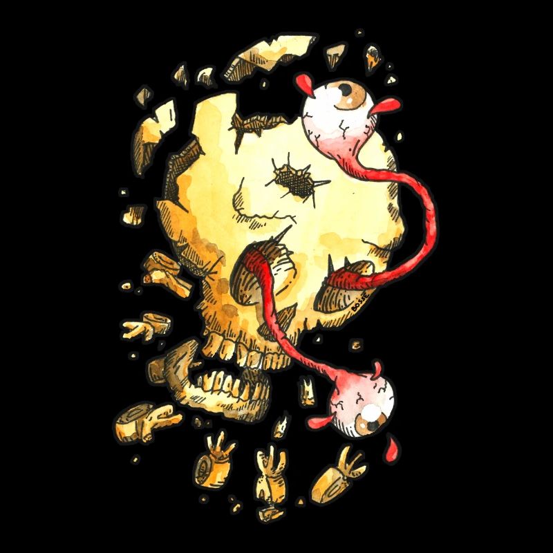 zerschmetterten Schädel