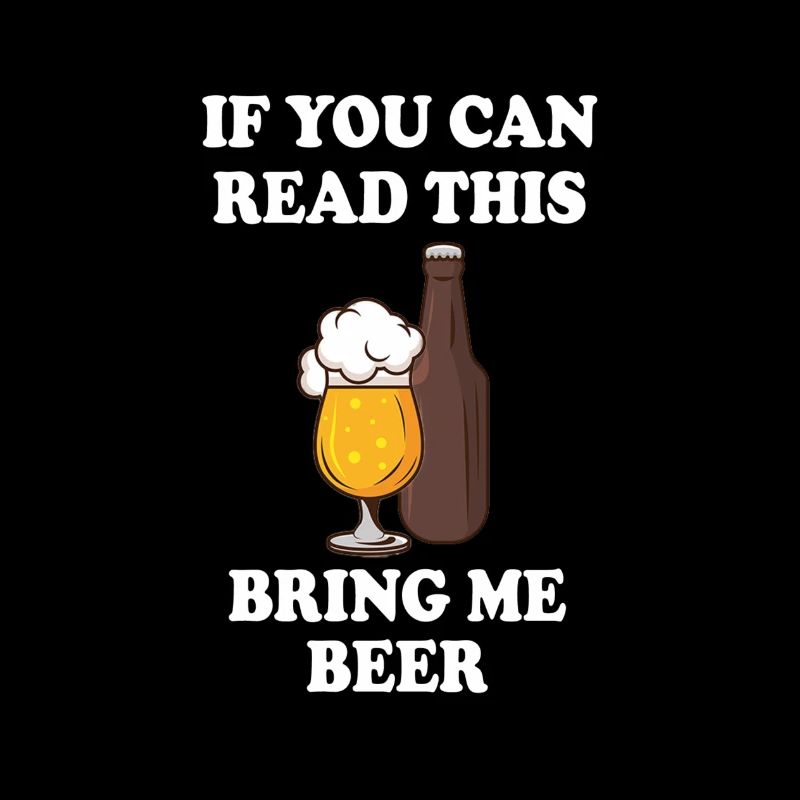 Design de bière classique en anglais