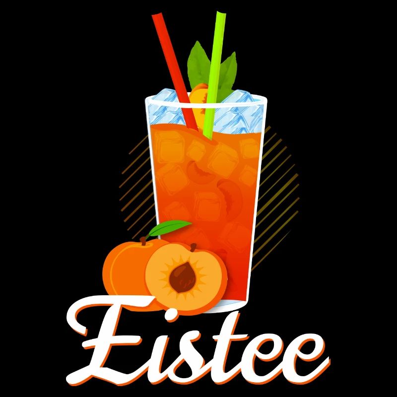 Eistee Pfirsich Design Tee