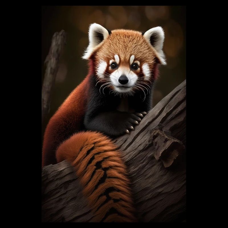 Panda roux mignon