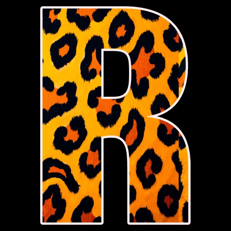 Leopard_Buchstabenmuster_ _R