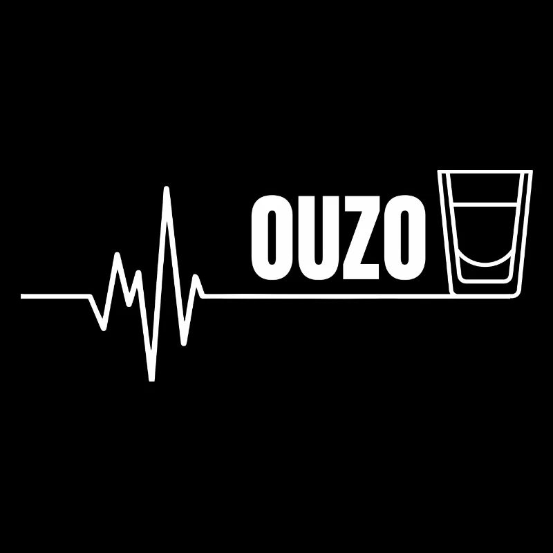Ouzo disant pour les Grecs Un ouzo par jour
