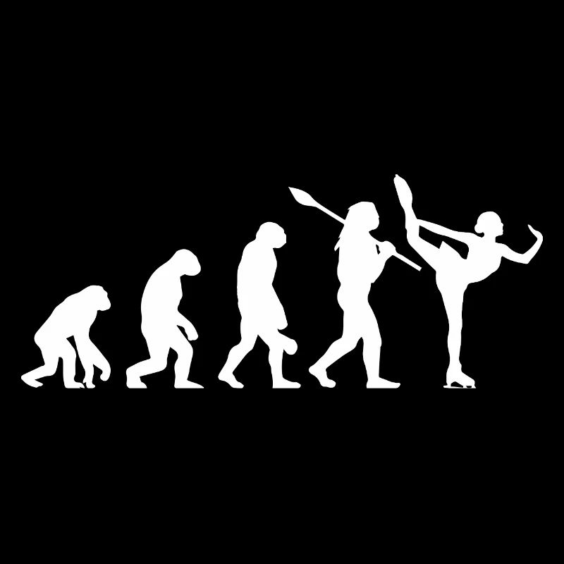 Entwicklung des Mannes, Eiskunstlauf-Mädchen, Eislauf-Mädchen