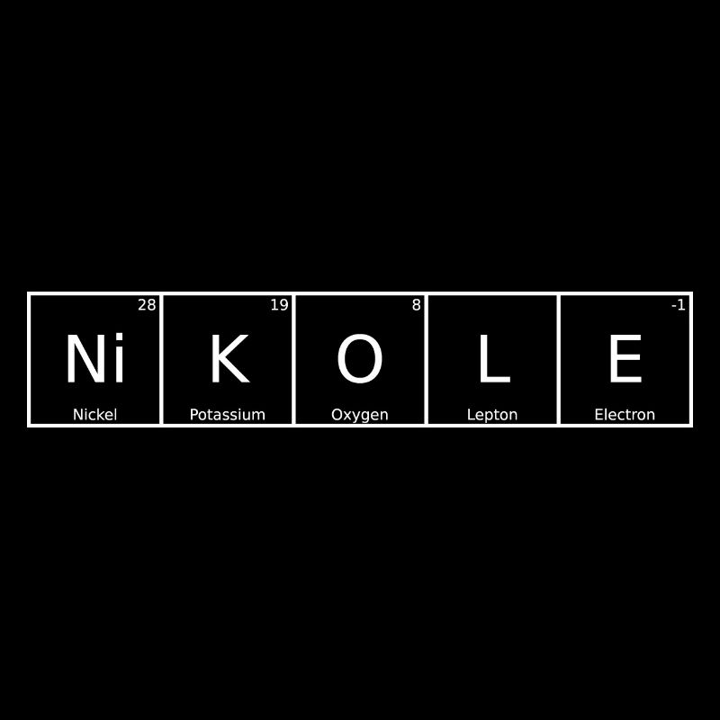 Nikole Nom Prénom Chimie Éléments du tableau périodique