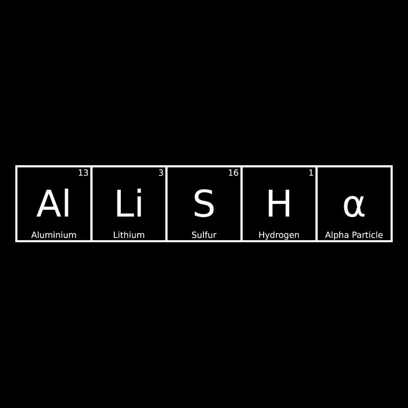Allisha Name First Name Chemistry Periodic Table Element