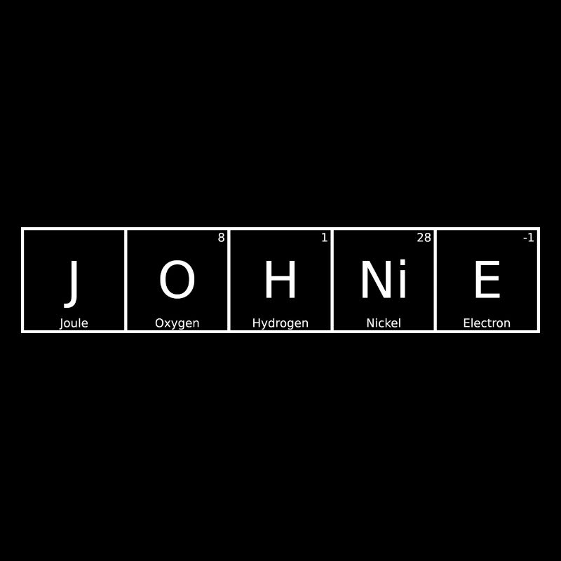 Johnie Nom Prénom Chimie Éléments du tableau périodique