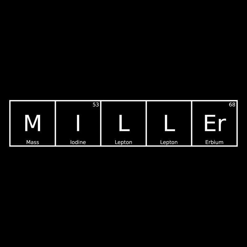 Miller Nom Prénom Chimie Éléments du tableau périodique