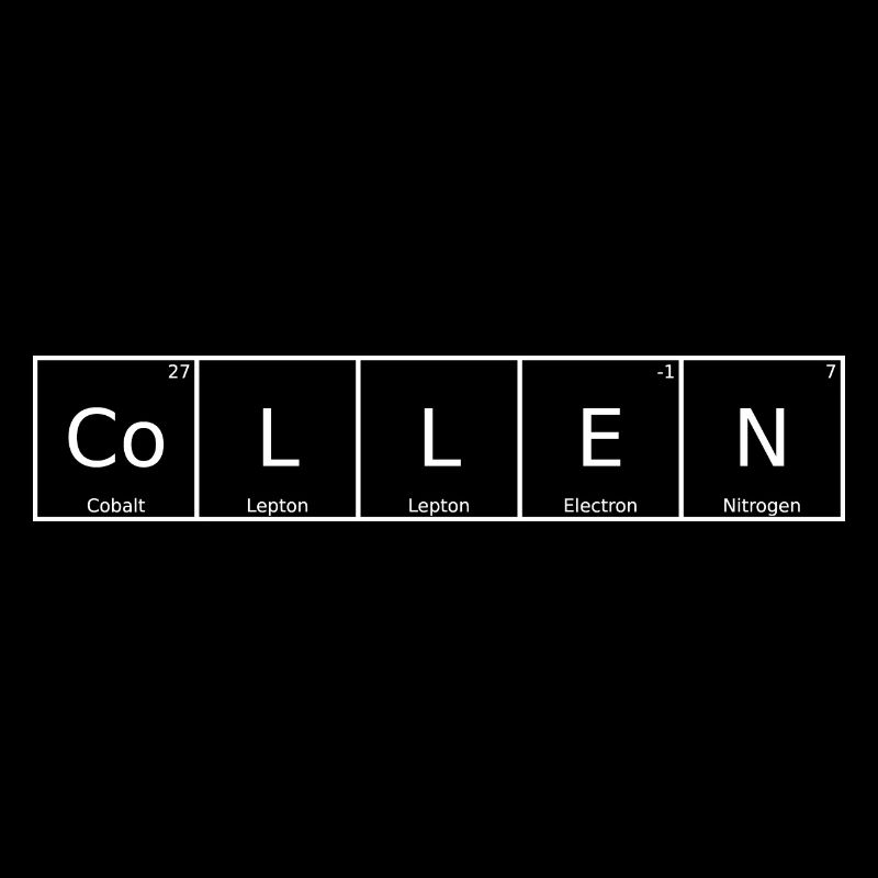Collen Name First Name Chemistry Periodic Table Elements
