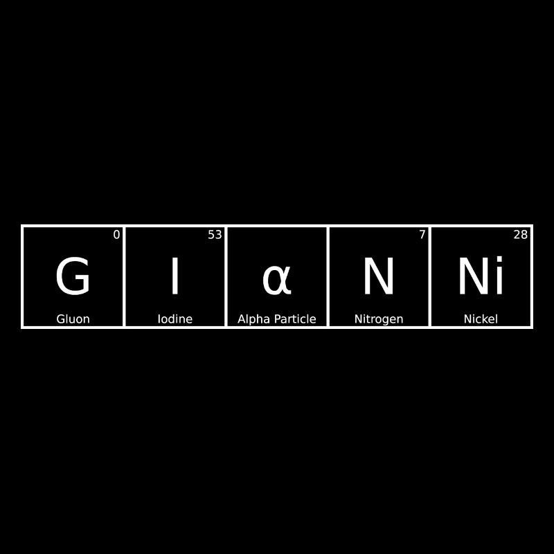 Gianni Surname First Name Chemistry Periodic Table Elements
