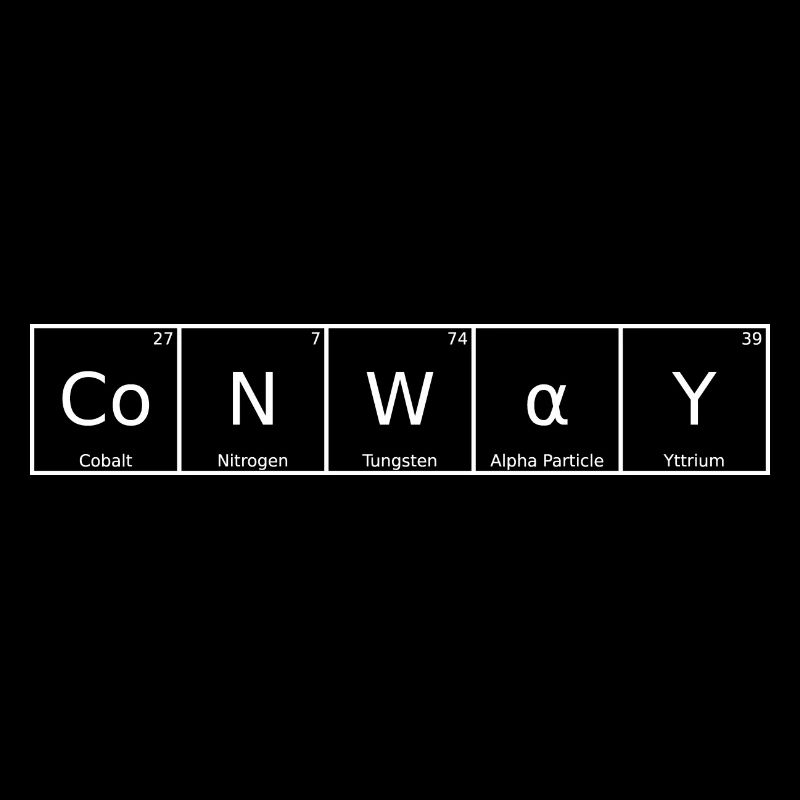 Conway Nom Prénom Chimie Tableau périodique Éléments