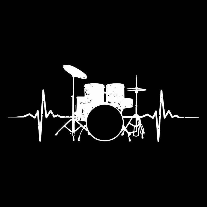 Drummer Heartbeat ECG - Drums Drummer