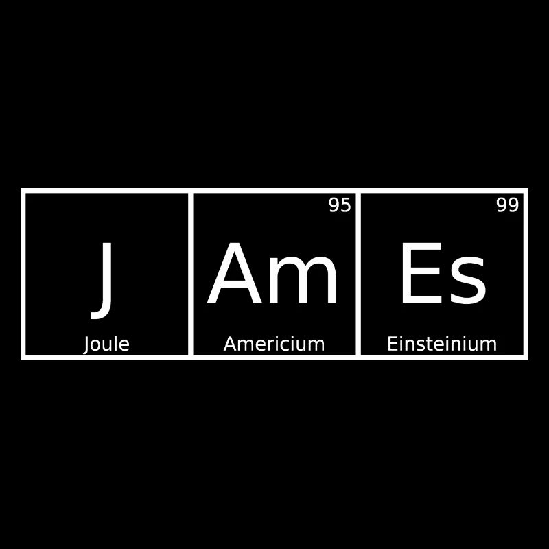 James Nom Prénom Chimie Tableau périodique Éléments