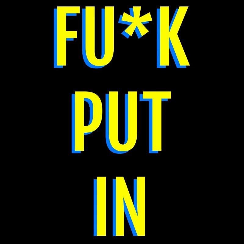 Provocative neon text graphics