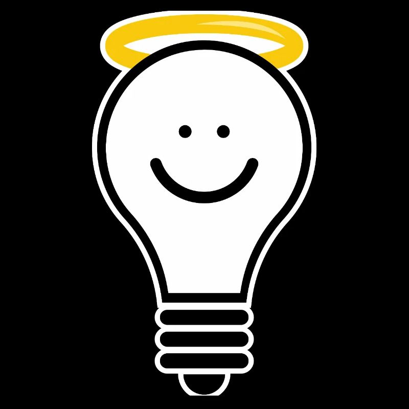 Light bulb with halo – creative light moti