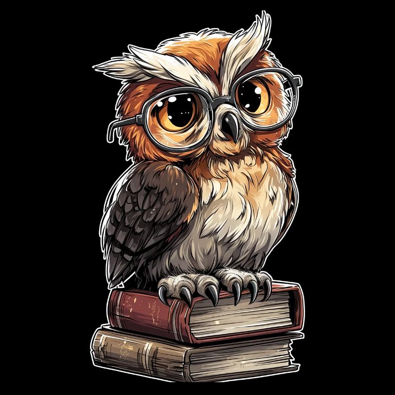 Owl Wise Stack Librarian Humor Book Club