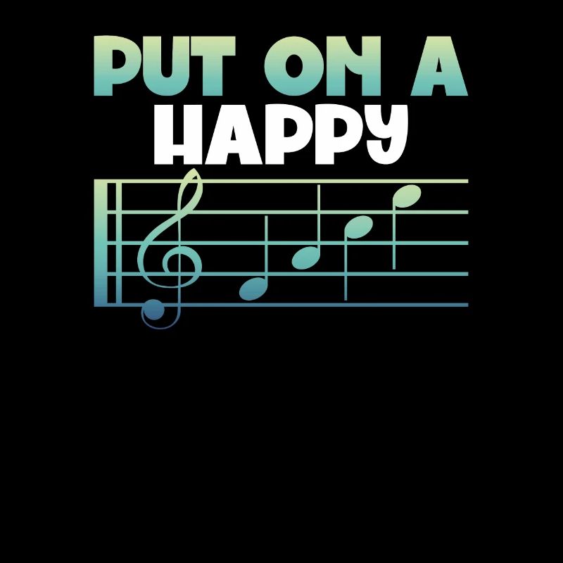 Put Cheerful Music Notes On