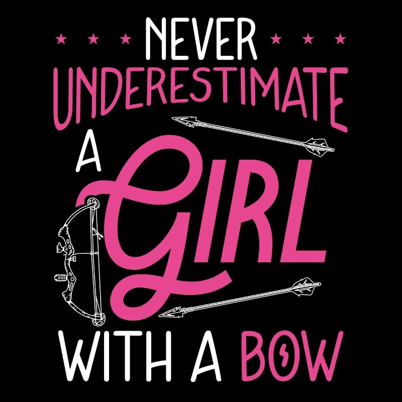 Ein Mädchen Mit Einem Bogen