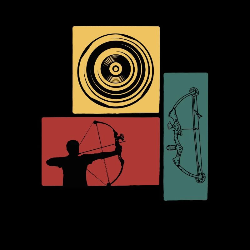 Archer target with bow