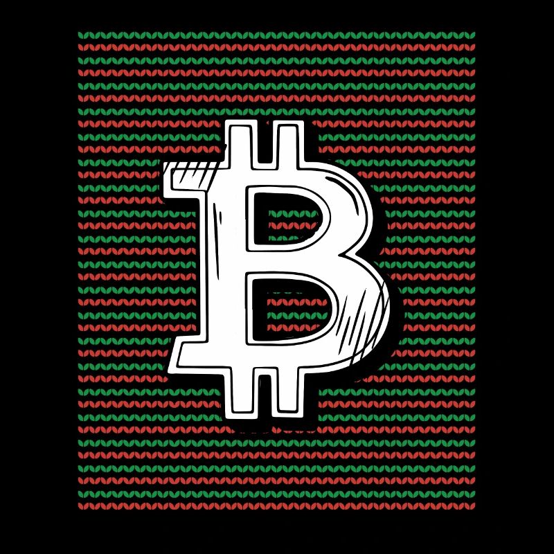 Bitcoin vert et rouge