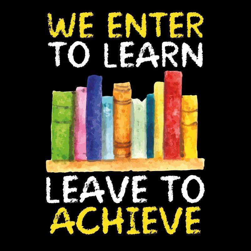 We enter to learn, to go,