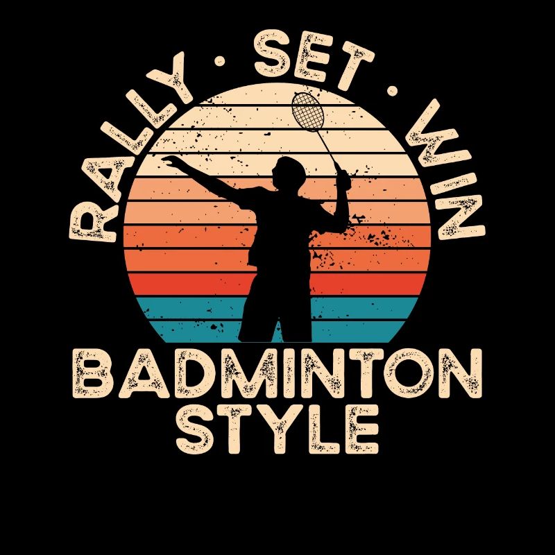 Art coloré du badminton