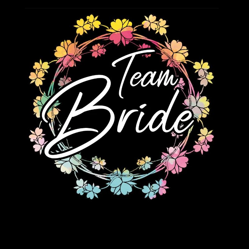Team Bride Fleur couronne arc-en-ciel JGA mariée
