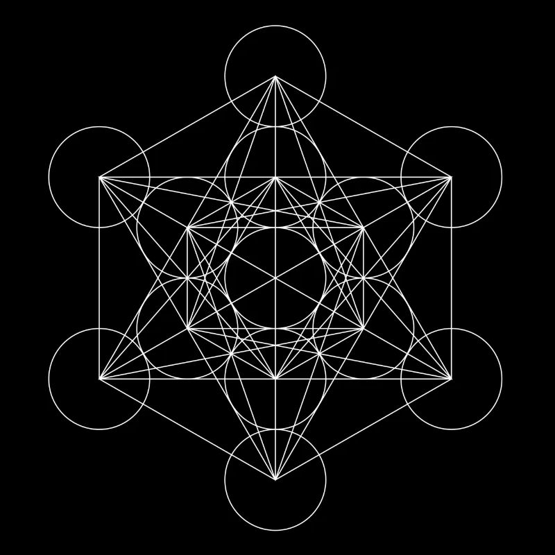 Metatron's Cube White